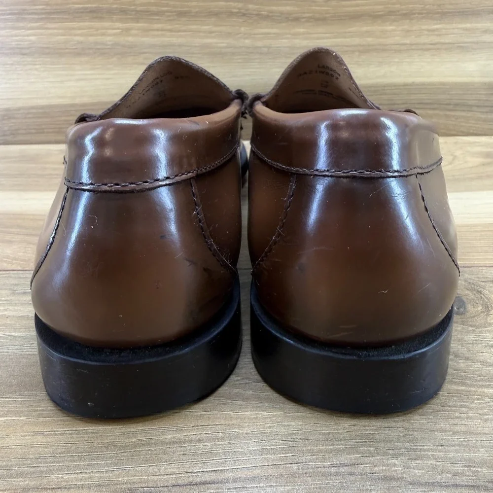 Weejuns GH Bass Larson Penny Loafers Mens 9.5 D Whiskey Business Casual Moc Toe